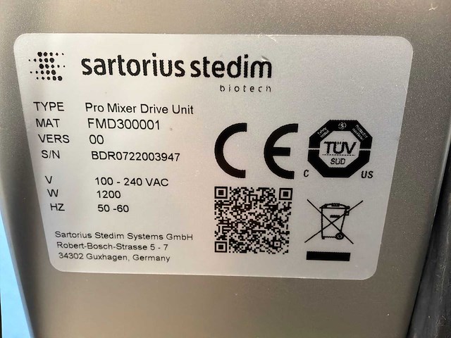 2023 sartorius palletank + pro mixer drive unit mobiel mengsysteem - afbeelding 10 van  10