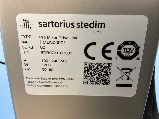 2023 sartorius palletank + pro mixer drive unit mobiel mengsysteem - afbeelding 11 van  12