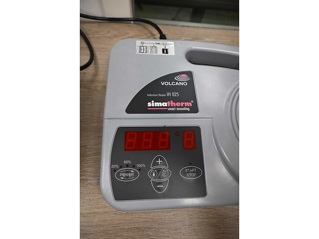 2023 simatherm - volcano ih025 inductie-verwarmingsapparaat - afbeelding 3 van  6