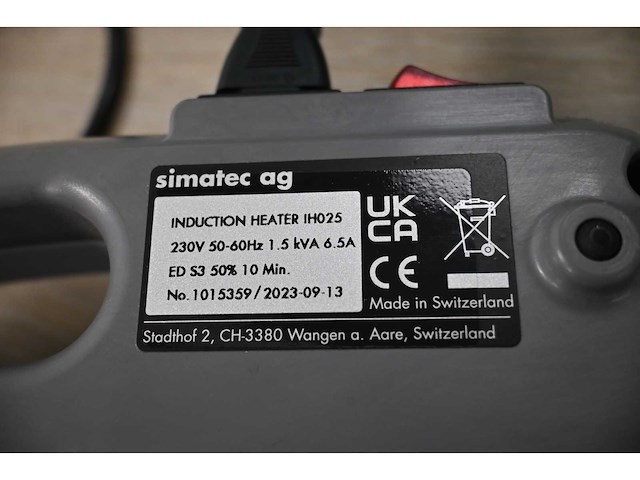2023 simatherm - volcano ih025 inductie-verwarmingsapparaat - afbeelding 4 van  6