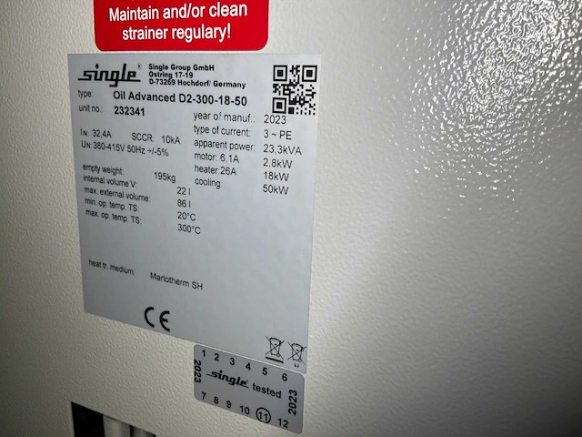 2023 single oil geavanceerde d2-300 hoogtemperatuurregelingsunit - afbeelding 7 van  7