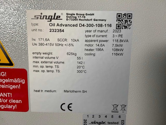 2023 single oil geavanceerde d4-300 hogetemperatuurregelingsunit - afbeelding 8 van  8