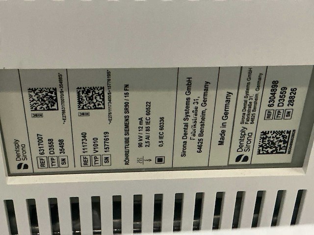 2023 sirona orthophos 2d pano d3352 röntgenapparaat - afbeelding 10 van  10
