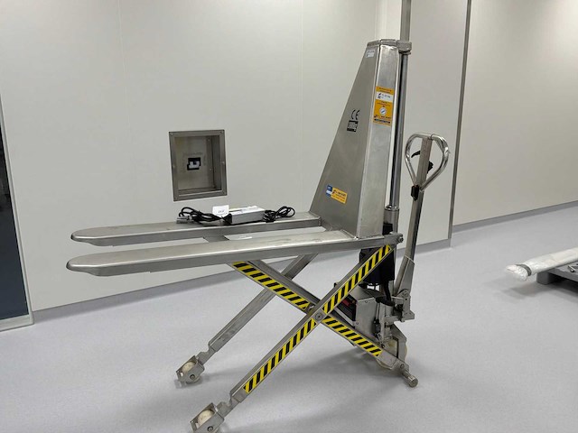 2023 sls10e40 elektrische hooglifter pallettruck inox - afbeelding 1 van  6