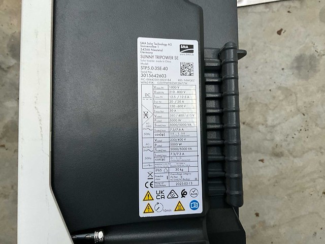 2023 sma stp5.0-3se-40 omvormer - afbeelding 10 van  10