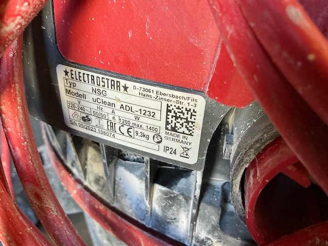 2023 starmix uclean adl 1232 bouwstofzuiger - afbeelding 3 van  3