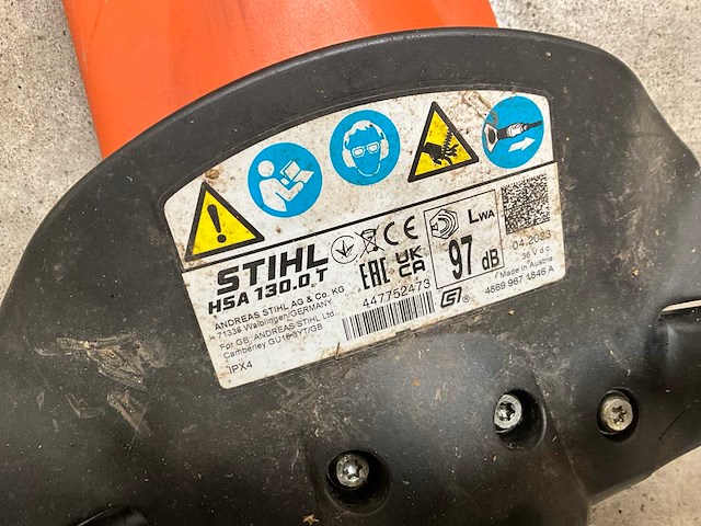 2023 stihl hsa 130 heggenschaar - afbeelding 7 van  7
