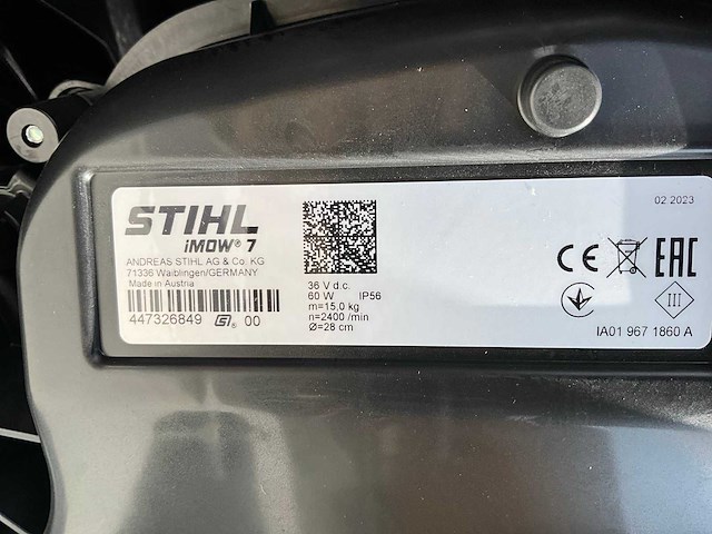2023 stihl imow 7 robotmaaier - afbeelding 10 van  14