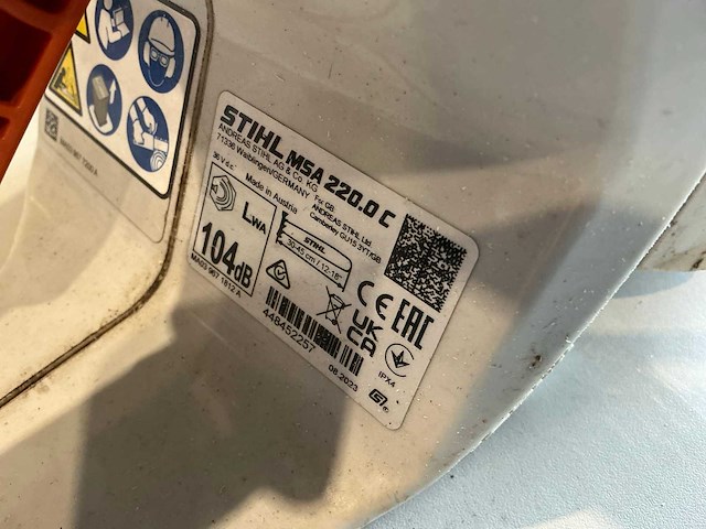 2023 stihl msa220c kettingzaag - afbeelding 4 van  4
