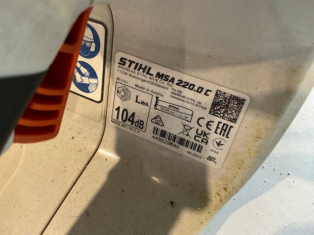 2023 stihl msa220c kettingzaag - afbeelding 3 van  3