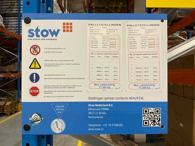 2023 stow palletstelling (390 secties) - afbeelding 7 van  8