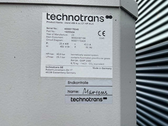 2023 technotrans xtend 450a chiller - afbeelding 6 van  8