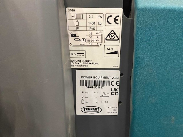 2023 tennant s16h veegzuigmachine - afbeelding 7 van  17