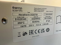 2023 thermowetenschappelijke heratherm ogs750 laboratoriumoven - afbeelding 4 van  8