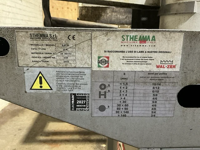 2023 thomas zip 30 da lintzaagmachine - afbeelding 2 van  10