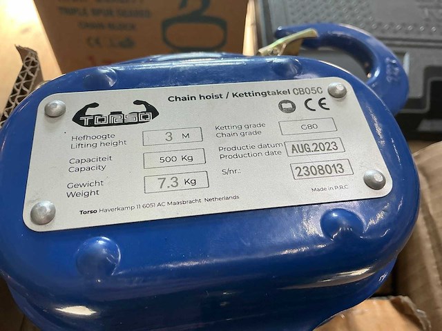 2023 torso cb050 kettingtakel - afbeelding 3 van  4