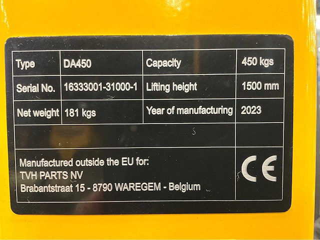 2023 total source da450 vatenheffer met kantelfunctie - afbeelding 5 van  5