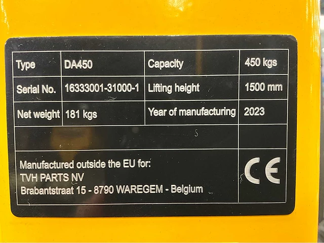 2023 total source da450 vatenheffer met kantelfunctie - afbeelding 5 van  5