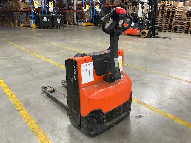 2023 toyota bt levio lwe160 elektrische palletwagen - afbeelding 9 van  12