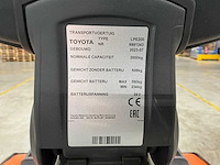 2023 toyota lpe200 meerijpallettruck - afbeelding 5 van  14