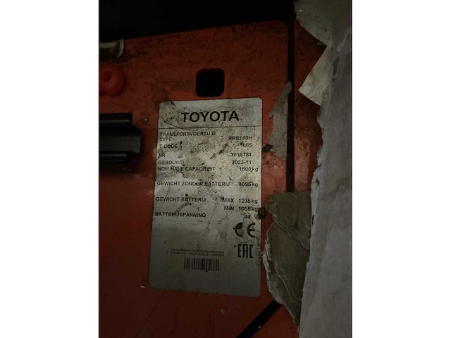 2023 toyota rfe160h reach truck - afbeelding 16 van  25