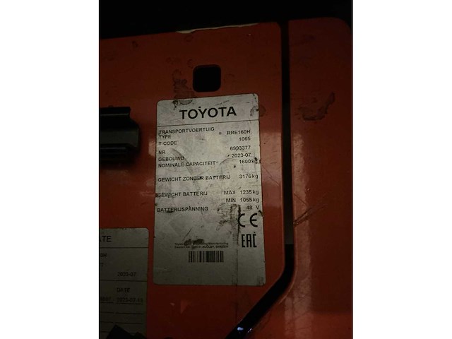 2023 toyota rfe160h reach truck - afbeelding 15 van  24