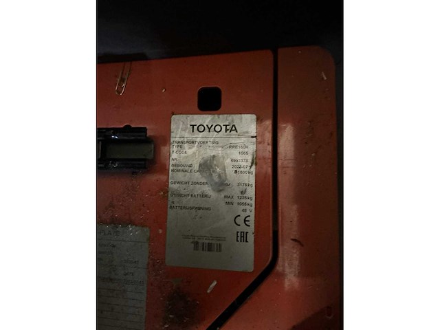 2023 toyota rfe160h reach truck - afbeelding 14 van  23