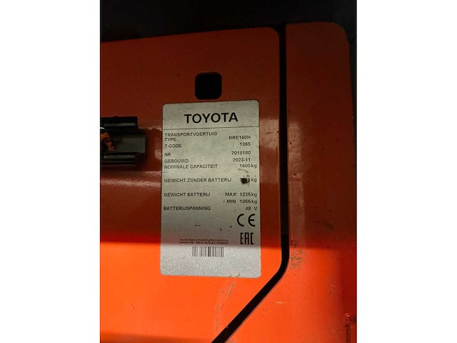2023 toyota rfe160h reach truck - afbeelding 13 van  22