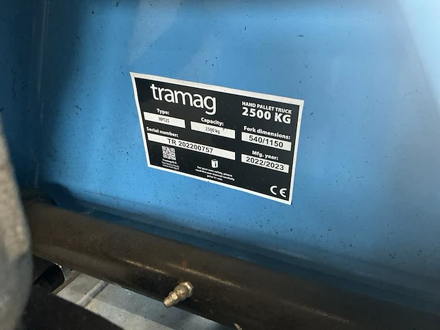 2023 tramag hpt25 handpalletwagen - afbeelding 4 van  4
