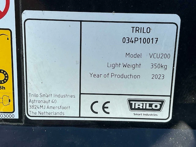 2023 trilo vcu200 cultivator - afbeelding 6 van  6