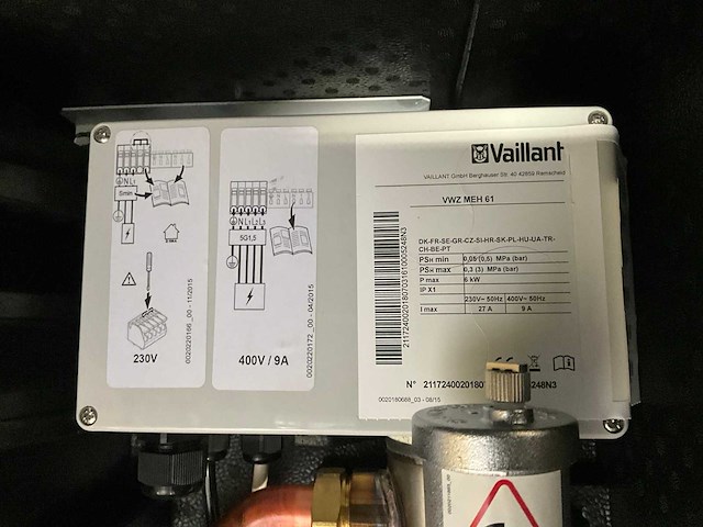 2023 vaillant vwl 35/6 monoblock lucht-water warmtepomp - afbeelding 8 van  8