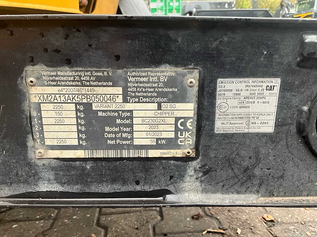 2023 vermeer bc230g2xl versnipperaar - afbeelding 16 van  24