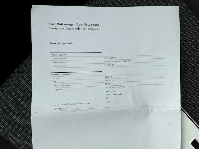 2023 volkswagen caddy cargo 2.0 tdi bedrijfswagen - afbeelding 14 van  25