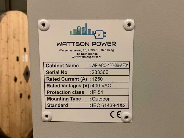 2023 wattson power wp-acc-400-06-af01 ac-verdeelkast / pv ac combiner cabinet (4x) - afbeelding 7 van  12