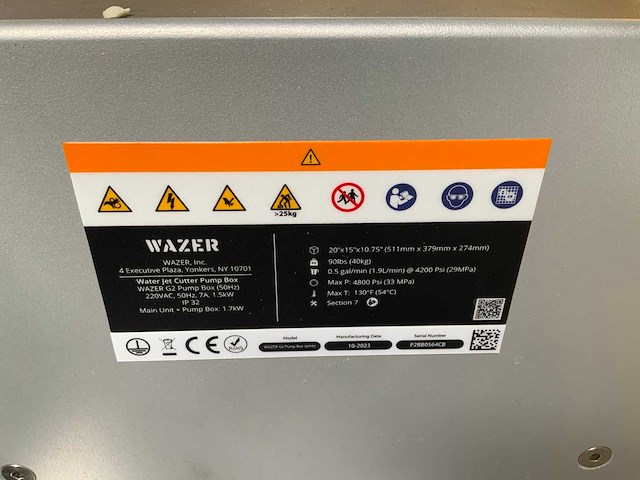2023 wazer g2 desktop waterstraalsnijmachine - afbeelding 7 van  9