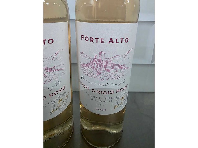 2024 - rosé forte alto pinot grigio witte wijn fles (11x) - afbeelding 3 van  4