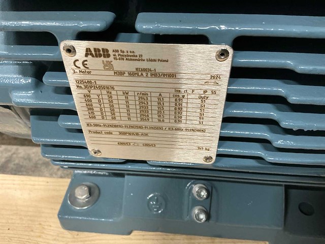 2024 abb m3bp 160mla elektromotor - afbeelding 4 van  4