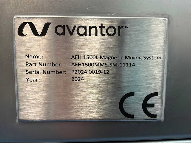 2024 avantor afh 1500l mobiel magnetisch mixersysteem - afbeelding 7 van  7