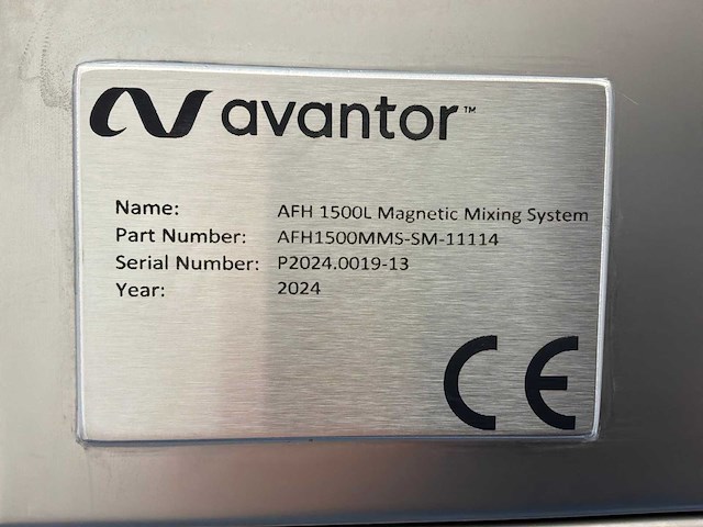 2024 avantor afh 1500l mobiel magnetisch mixersysteem - afbeelding 6 van  6