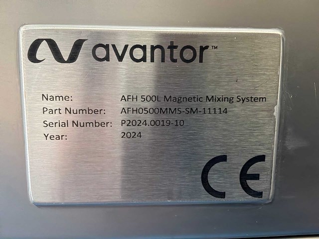2024 avantor afh 500l mobiel magnetisch mixersysteem - afbeelding 8 van  8