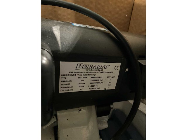 2024 bernardo ebs 100 b metalen horizontale bandzaagmachine - afbeelding 1 van  1