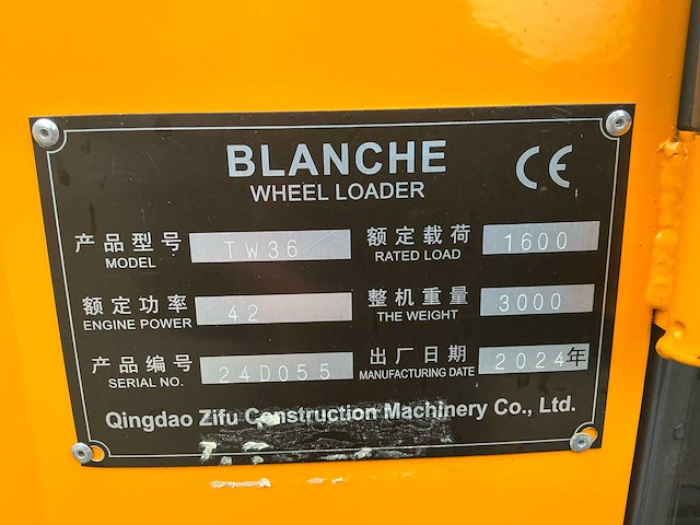 2024 blanche tw36 shovel - afbeelding 38 van  43