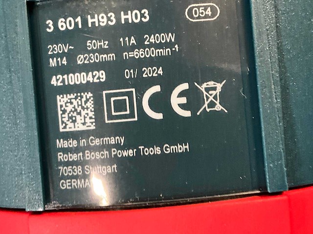 2024 bosch gws 24-230 lvi haakse slijpmachine ongebruikt - afbeelding 5 van  5