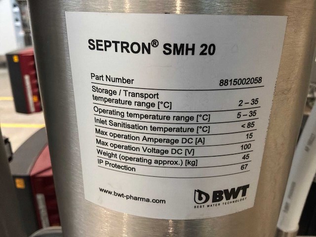 2024 bwt osmotron pro 1600 pw-2s ultra pure farmaceutisch watersysteem - afbeelding 5 van  15