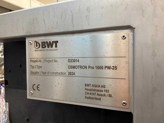 2024 bwt osmotron pro 1600 pw-2s ultra pure farmaceutisch watersysteem - afbeelding 13 van  15