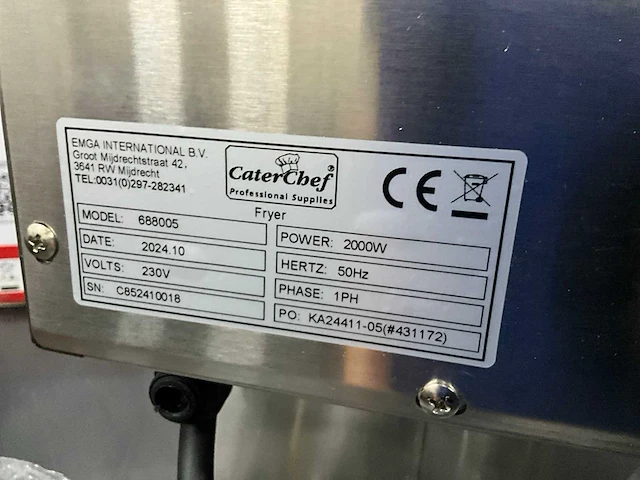 2024 caterchef 688005 friteuse - afbeelding 8 van  8