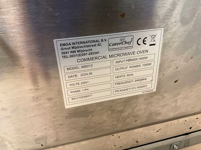 2024 caterchef 688212 magnetron - afbeelding 8 van  8