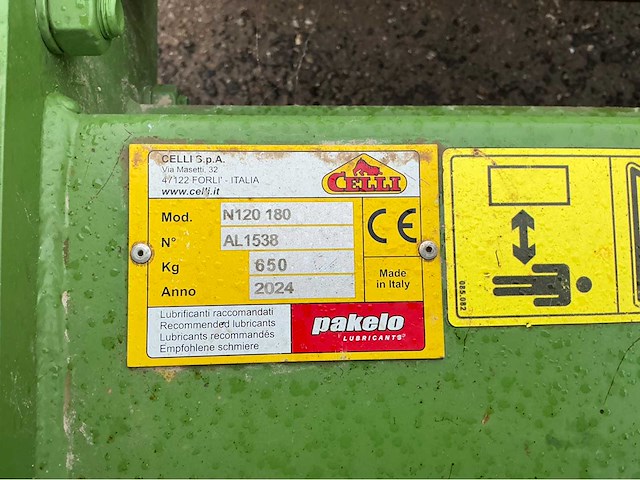 2024 celli ergon 120 / 180 frees - afbeelding 7 van  15