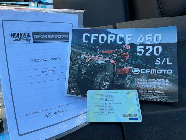2024 cfmoto cforce450s quad met aanhanger - afbeelding 26 van  32