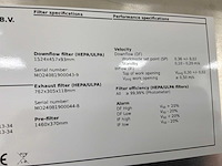 2024 clean air door baker biovanguard 5 laminaire stroomkast - afbeelding 7 van  7